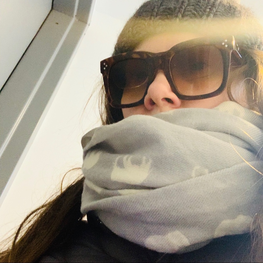 Wool Elephant Long Rectangular Palatine Wrap Scarf - image 3